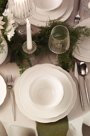 Kütahya Porselen Bone İlay 36 Parça 8 Kişilik Yemek Takımı - Kütahya Porselen