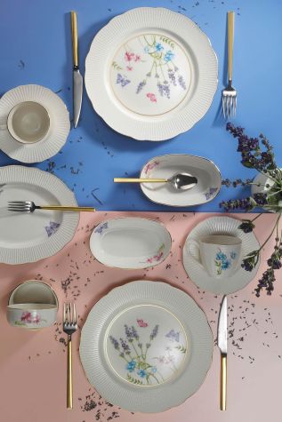 Kütahya PorselenBone İlay 28 Parça 6 Kişilik Kahvaltı Takımı 9801 - Kütahya Porselen
