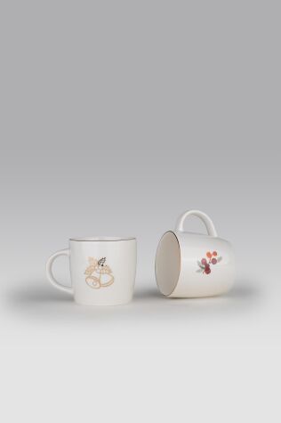 Kütahya Porselen Bone Joy 2 Parça 350 cc Mug Bardak - Kütahya Porselen