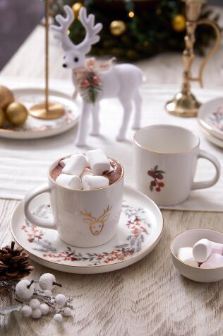 Kütahya Porselen Bone Joy 2 Parça 350 cc Mug Bardak - Kütahya Porselen