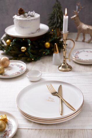 Kütahya Porselen Bone Joy 4 Parça 27 cm Servis Takımı - Kütahya Porselen