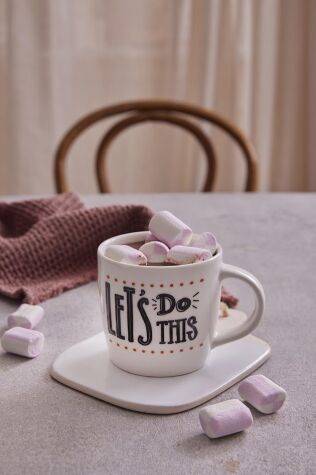 Kütahya Porselen Bone Juliet 350 cc Mug Bardak 885805 - Kütahya Porselen