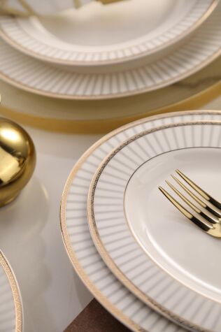 Kütahya Porselen Bone Kalipso 27 Parça 6 Kişilik Yemek Takımı - Kütahya Porselen