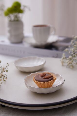 Kütahya Porselen Bone Luz 2 Parça 8 Cm Kase Platin File - Kütahya Porselen