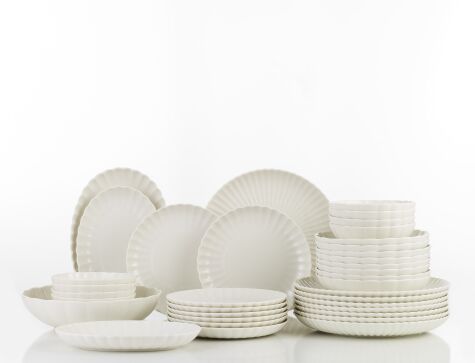 Kütahya Porselen Bone Luz 36 Parça 8 Kişilik Yemek Takımı - Kütahya Porselen