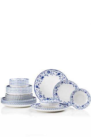 Kütahya Porselen Bone Luz Form 24 Parça 6 Kişilik Yemek Takımı Derun - Kütahya Porselen