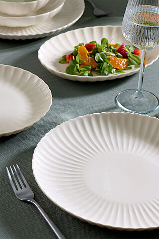 Kütahya Porselen Bone Luz Form 27 Parça 6 Kişilik Yemek Takımı - Kütahya Porselen