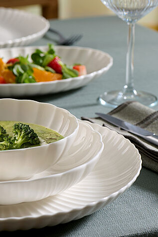 Kütahya Porselen Bone Luz Form 27 Parça 6 Kişilik Yemek Takımı - Kütahya Porselen