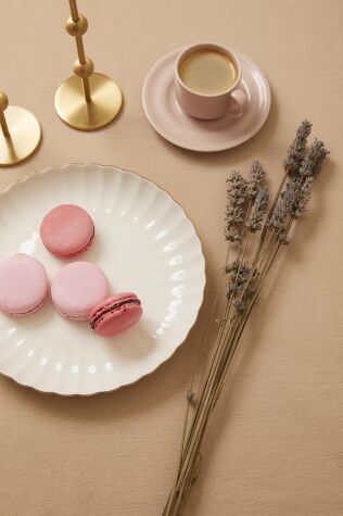 Kütahya Porselen Bone Luz Form 27 Parça 6 Kişilik Yemek Takımı Altın File - Kütahya Porselen