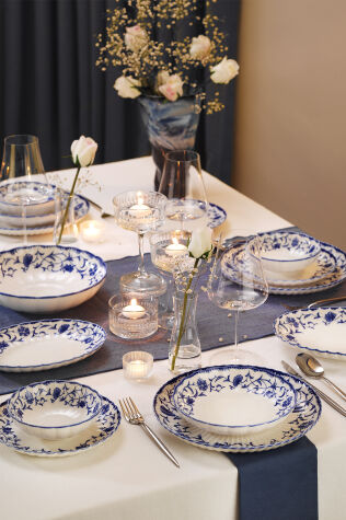 Kütahya Porselen Bone Luz Form 27 Parça 6 Kişilik Yemek Takımı Derun - Kütahya Porselen