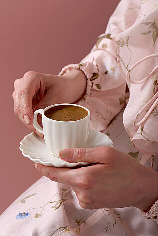 Kütahya Porselen Bone Luz Form 4 Parça 2 Kişilik Kahve Takımı - Kütahya Porselen