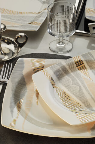 Kütahya Porselen Bone Mare 62 Parça Yemek Takımı Dekor 12401 - Kütahya Porselen