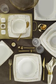 Kütahya Porselen Bone Mare 68 Parça 12 Kişilik Yemek Takımı 10372 - Bonamore