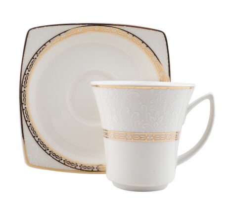 Kütahya Porselen Bone Mare 12 Parça 6 Kişilik Kahve Takımı 10488 - Kütahya Porselen
