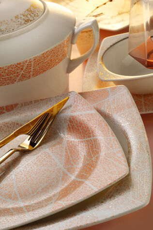 Kütahya Porselen Bone Mare 62 Parça 12 Kişilik Yemek Takımı 12241 - Kütahya Porselen