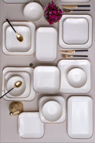 Kütahya Porselen Bone Minas 26 Parça Yemek Takımı 12627A - Kütahya Porselen