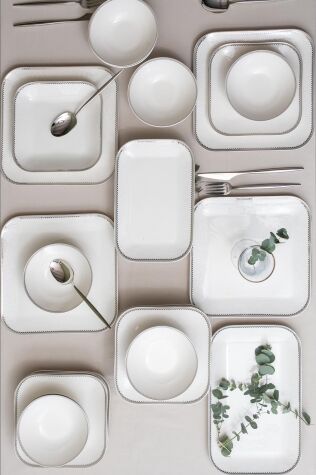 Kütahya Porselen Bone Minas 26 Parça Yemek Takımı 12627P - Kütahya Porselen