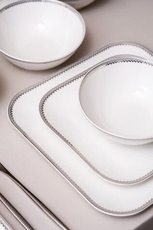 Kütahya Porselen Bone Minas 26 Parça Yemek Takımı 12627P - Kütahya Porselen