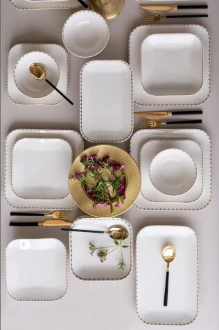 Kütahya Porselen Bone Minas 26 Parça Yemek Takımı 12636 - Kütahya Porselen