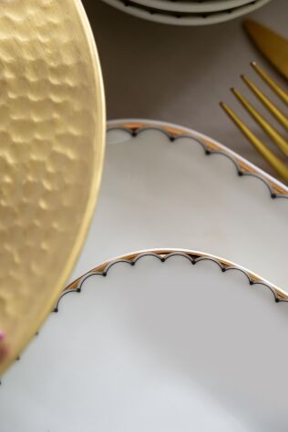 Kütahya Porselen Bone Minas 26 Parça Yemek Takımı 12636 - Kütahya Porselen