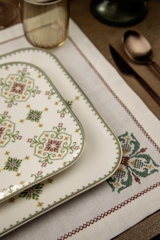 Kütahya Porselen Bone Minas 26 Parça 6 Kişilik Yemek Takımı Goblen - Kütahya Porselen