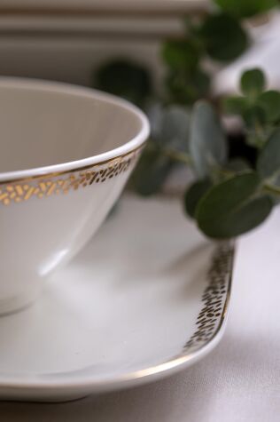 Kütahya Porselen Bone Minas 51 Parça 12 Kişilik Yemek Takımı 12629 - Kütahya Porselen