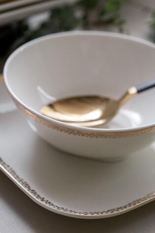 Kütahya Porselen Bone Minas 51 Parça 12 Kişilik Yemek Takımı 12629 - Kütahya Porselen