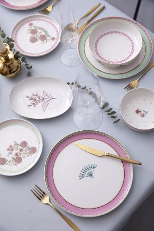 Kütahya Porselen Bone Moderna 26 Parça 6 Kişilik Yemek Takımı Chirpy - Kütahya Porselen