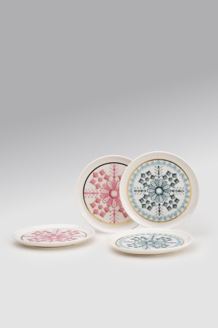 Kütahya Porselen Bone Moderna 4 Parça 15 Cm Pasta Tabağı Chirpy - Kütahya Porselen