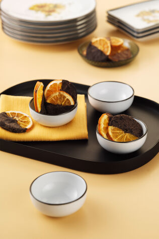 Kütahya Porselen Bone Multi Günebakan 4 Parça 8 Cm Kase - Kütahya Porselen