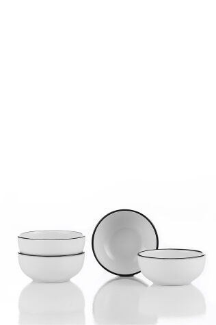 Kütahya Porselen Bone Multi Günebakan 4 Parça 8 Cm Kase - Kütahya Porselen