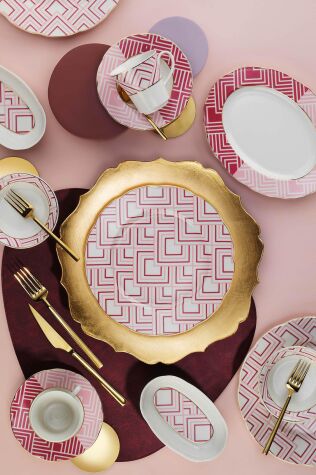 Kütahya Porselen Bone Olympos 28 Parça Kahvaltı Takımı 122464 - Kütahya Porselen