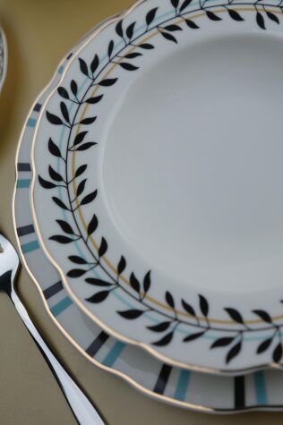 Kütahya Porselen Bone Olympos 62 Parça 12 Kişilik Yemek Takımı 12535 - Kütahya Porselen