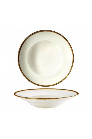 Kütahya Porselen Bone Rs 27cm. Spag.Tabak Krem Fileli - Kütahya Porselen