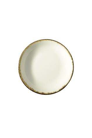 Kütahya Porselen Bone Teos 21cm. Çukur Tabak Fileli - Kütahya Porselen