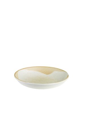 Kütahya Porselen Bone Teos 21cm. Çukur Tabak S.Mat Dg-673 - Kütahya Porselen