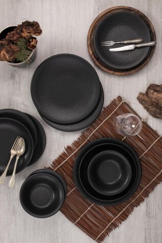 Kütahya Porselen Bone Teos 24 Parça 6 Kişilik Yemek Takımı - Kütahya Porselen