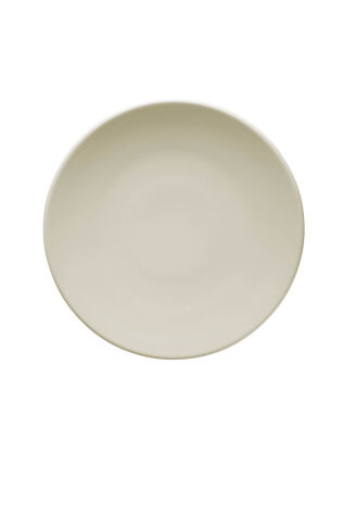 Kütahya Porselen Bone Teos 27cm. Düz Tabak Dekorsuz - Kütahya Porselen