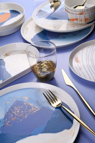 Kütahya Porselen Bone V-Form 26 Parça 6 Kişilik Yemek Takımı 11704 - Kütahya Porselen