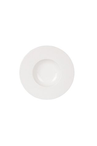 Kütahya Porselen Bone Wellington 27cm. Spagetti Tabak Dekorsuz - Kütahya Porselen