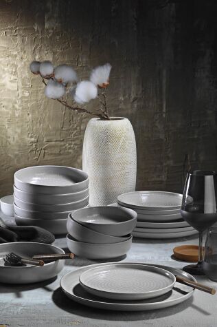 Kütahya Porselen Capri Moderna 24 Parça 6 Kişilik Yemek Takımı 883444 - Kütahya Porselen