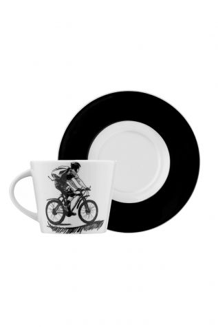 Kütahya Porselen - Kütahya Porselen Centilmen Serisi Kahve Fincan Takımı Bisiklet