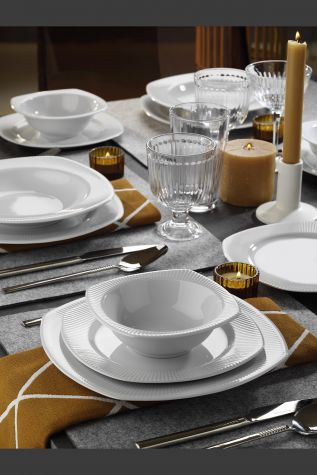 Kütahya Porselen Çisil 24 Parça 6 Kişilik Yemek Seti - Kütahya Porselen