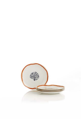Kütahya Porselen Coastal Living 4 Parça 25 Cm Servis Tabağı 923 - Kütahya Porselen