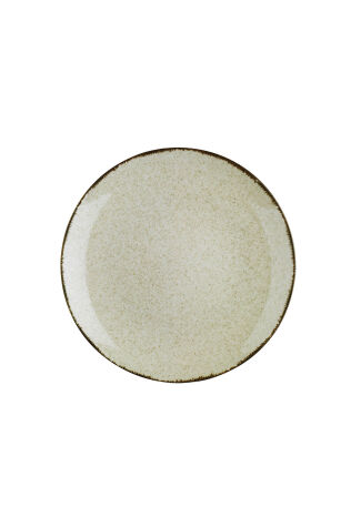 Kütahya Porselen Colorx Eo 17 Cm Düz Tabak Pearl Tarçın P02 - Kütahya Porselen