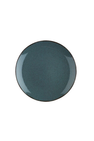 Kütahya Porselen Colorx Eo 25 Cm Düz Tabak Pearl Mavi P01 - Kütahya Porselen