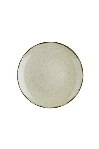 Kütahya Porselen Colorx Eo 25 Cm Düz Tabak Pearl Tarçın P02 - Kütahya Porselen