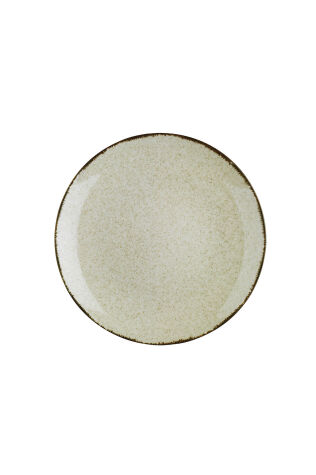 Kütahya Porselen Colorx Eo 27 Cm Düz Tabak Pearl Tarçın P02 - Kütahya Porselen
