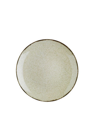 Kütahya Porselen Colorx Eo 30 Cm Düz Tabak Pearl Tarçın P02 - Kütahya Porselen