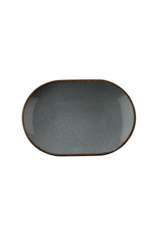 Kütahya Porselen Colorx Ofd 28 Cm Kayık Tabak Pearl Mavi P01 - Kütahya Porselen